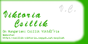 viktoria csillik business card